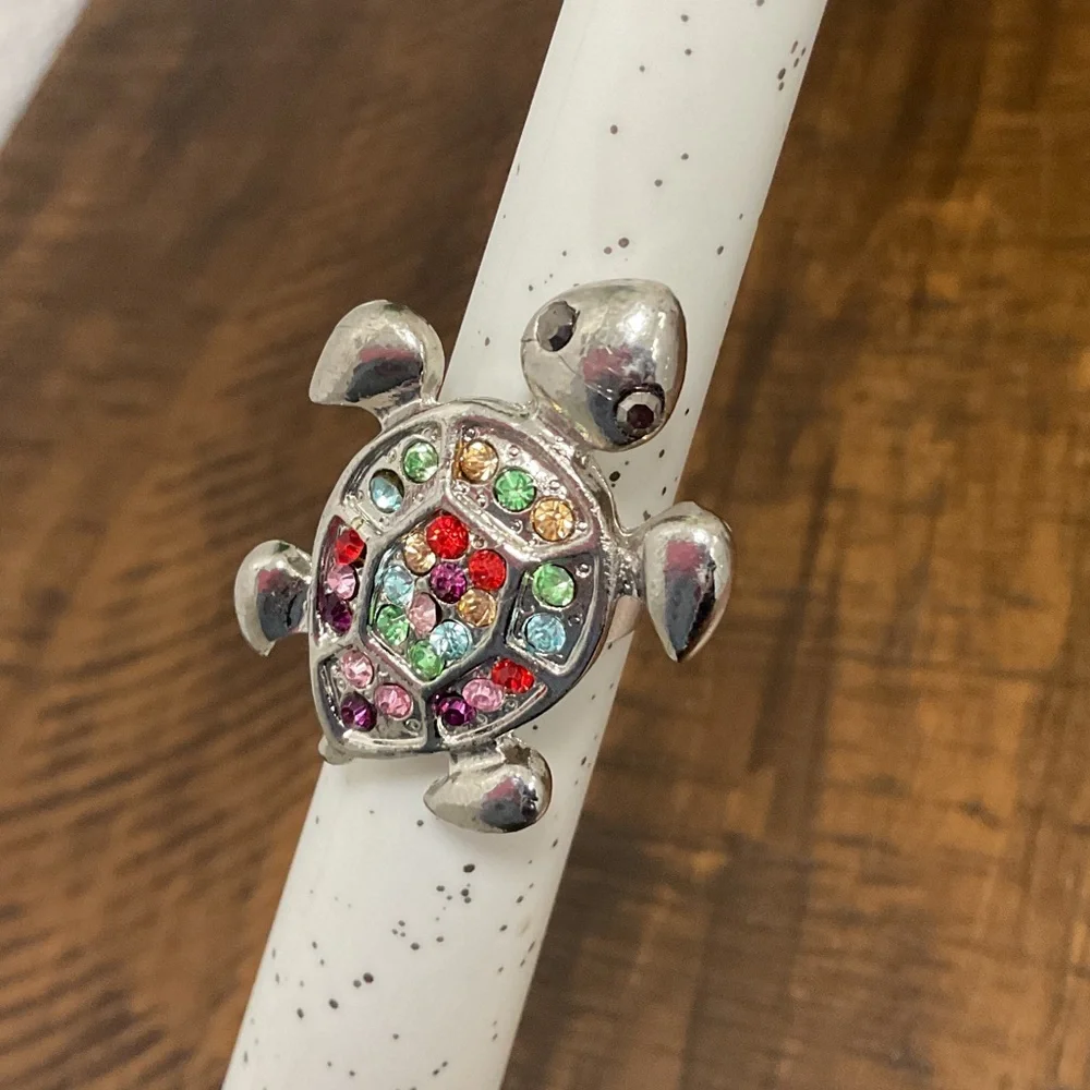Colorful Turtle Ring - Picture 1 of 3